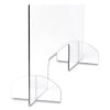 Picture of Portable Acrylic Sneeze Guard with Document Pass Through, 30 x 8 x 28, Acrylic, Clear