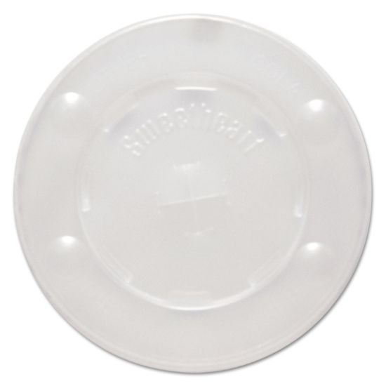 Picture of Polystyrene Cold Cup Lids, 12oz Cups, Translucent, 125/Pack, 16 Packs/Carton